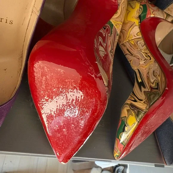 Christian Louboutin so Kate Multicolor Heels 35 - Picture 3 of 5